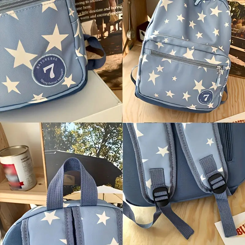 Mochila Casual Con Estrellas