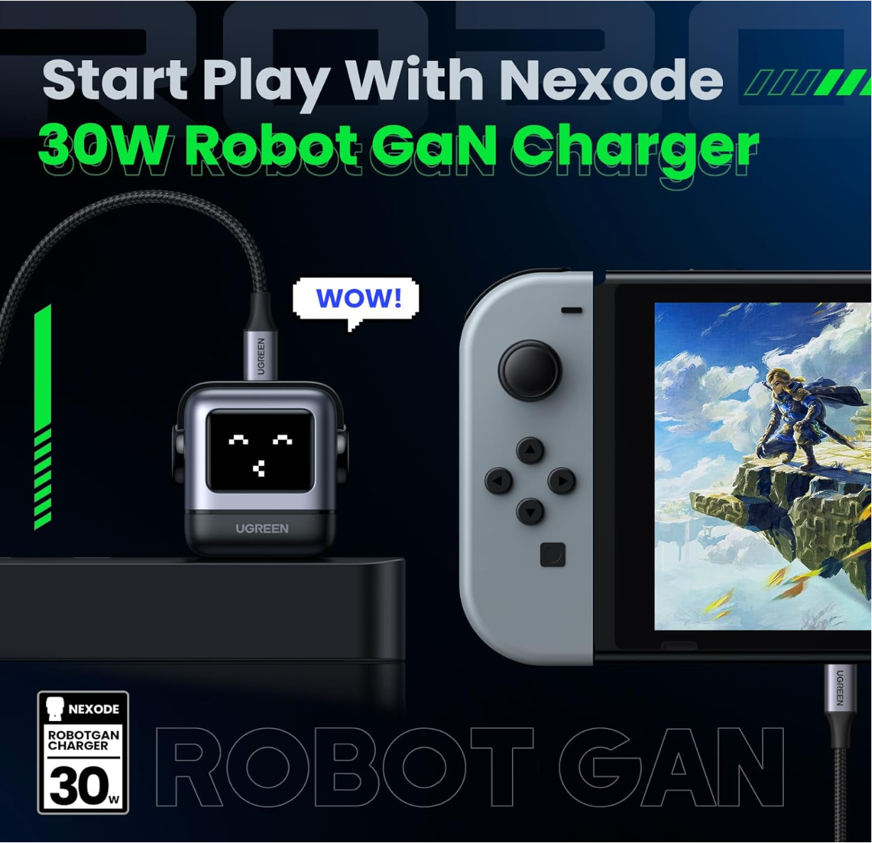 Cargador Nexode Robot de 30w