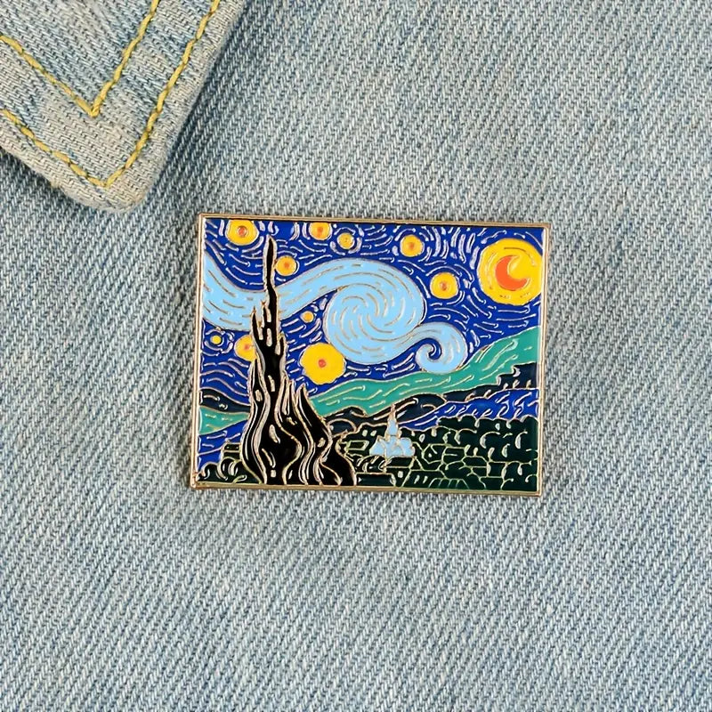 Broche De Pintura De Van Gogh